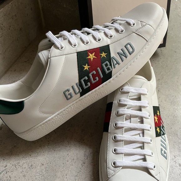 MENSGUCCI NEW ACE GUCCI BAND LOGO SNEAKER MENSGUCCI NEW ACE GUCCI BAND LOGO SNEAKER